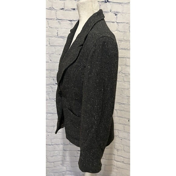 Express vintage Grey With Specks one button single button blazer junior 7/8 - Picture 3 of 8